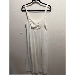 Billy J Sleeveless White Long Dress Size 12